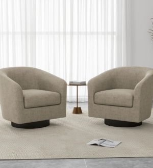 swivel barrel chair